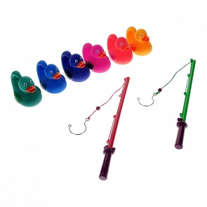 Игра для ванной - Ловля уток, с 6 утятами и 2 удочками (Djeco, 02005k)